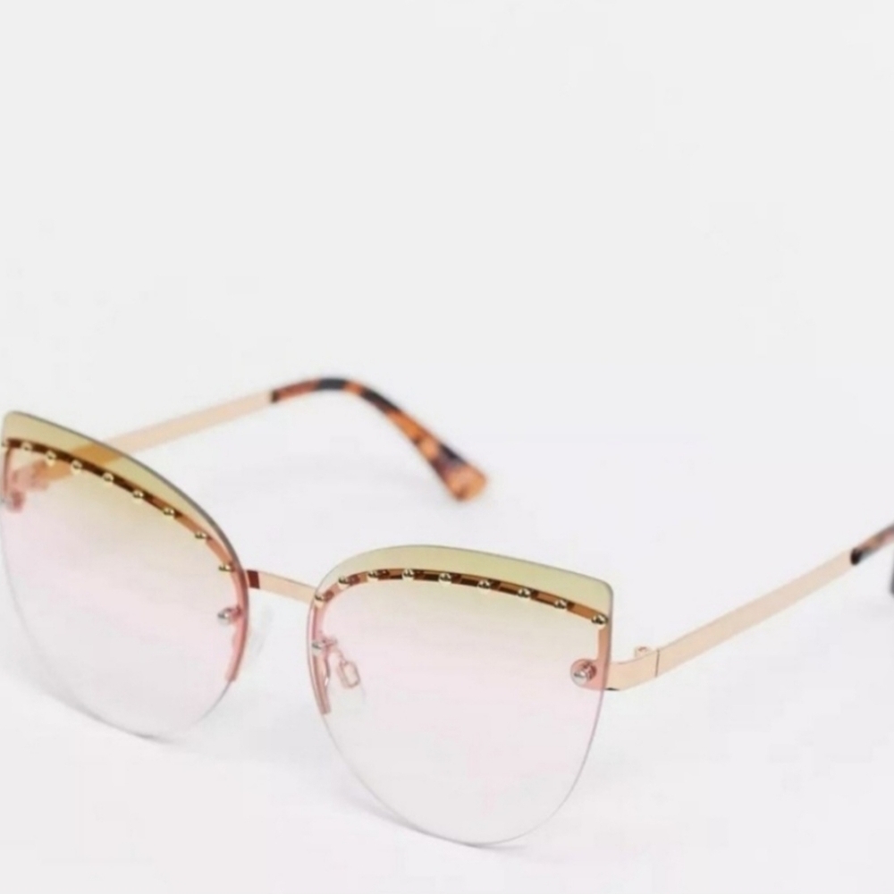 Jeepers Peepers Cat Eye Rhinestone Sunglasses NWT